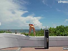 Archer Ali Fucked Outdoors Interracial Blowjob Big Ass Vacation!