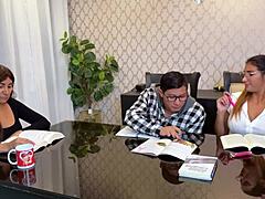 Babysitter slut... fucking stepsis beats homework right??