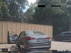 lana rhoades grips cops throbbing cock for wild car test drive