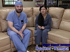 dr tampa pays latina nurse mya cash for pov hospital fuck