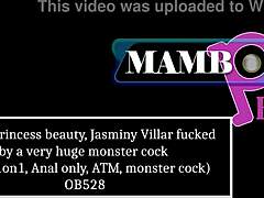 jasminy villar ebony ass stretched by huge white monster cock atm