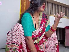 Indian Stepmom Swallows Stepson's Cum After Sloppy Facial Blowjob Hindi Audio