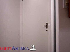 blue eyed coed theodora day rides landlord's cock hard