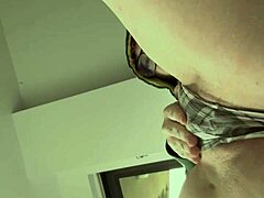 jerking off my smooth pussy nice and slow this early morning feels so damn good