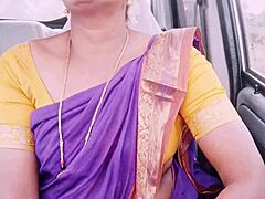 house maid drops dirty telugu talk during wild car sex ride