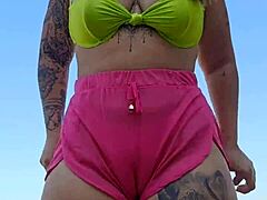 Beach males can't stop staring at my curves