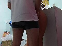 whoa check out my stepmom whore's curvy ass when dad's away