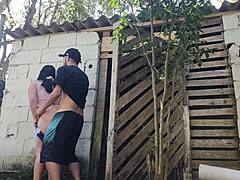 brazilian wife tempts builder with her fat ass in shorts 😏🍑💦