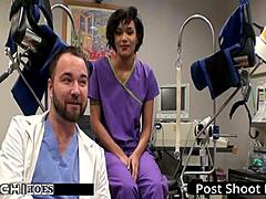 Freshman Nurse Jackie Banes Forces Hitachi Orgasm