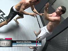 Brunette Mulani Kisses Marco as She Rides His Big Cock in Shaved Pussy