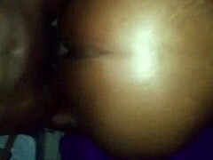 my big ass ebony milf in lingerie rides black cock homemade then gets pounded hard amateurs style