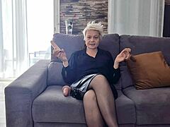 Mature Slut Shares Dildo Tips in Steamy Solo Tease Video Excerpt