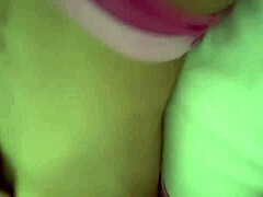 hot deserted babe masturbates with dildo wildly