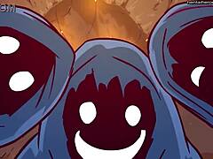 russian crossdresser takes rough anal creampie doggystyle from monster cocks in gangbang