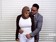 Doorway Hijab Wife Fingers Shy Milf Brothel Boner!