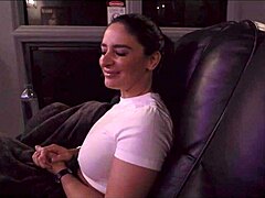 in the theater room i ripped clothes off sheena ryder friends hot milf mom and fucked her hard doggystyle creampie