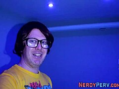 wanna watch this busty british babe tricked into first time cock sucking handjob?