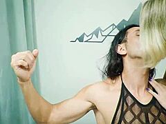 wanna see her peg him hard in amazon position with anal creampie?