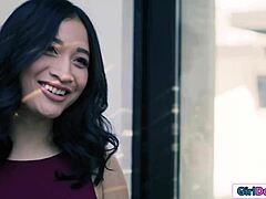 Tied Up Petite Asian Avery Black Nipples Sucked In Bondage Lick Fest