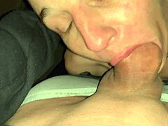 Skinny Whore Deepthroats in Walmart Lot Swallows Cum