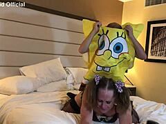 Spongebob Parody Comic Fucks Crossdressing Hot Milf Shemale Hard