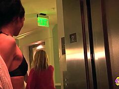 three women strap-on fuck on bed licking pussies