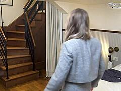 Amalia Davis Excited Behind Scenes Before Big Tits Action