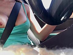Italian Big Tits Milf Artemisia Love Exposes Horny Nipples In Outdoor Car Close-Up Session