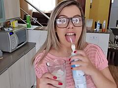 Hot Latina Teases With Her Natural Big Tits