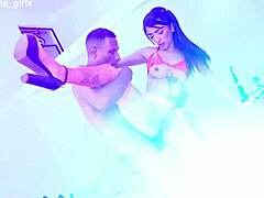 Hey lunita galactica's first anal creampie deep balls from bbc stud