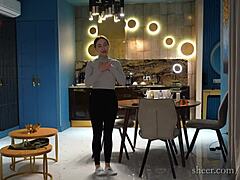 Sexy Housekeeper's Tight Anal Serves Boss Doggystyle!