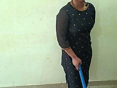 chubby indian maid fucked doggy by boss with dirty hindi talk