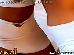 My ebony big tits dominate and smash lesbian catfight bitches