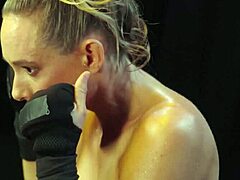 damn natalie mae your huge tits bounce wild in nude boxer workout