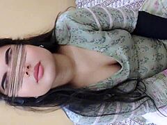 Desi chachi milks my small penis with tight pussy grip