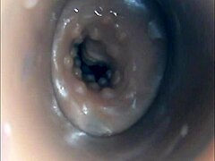 wife's pussy throbs with internal cumshot creampie explosion