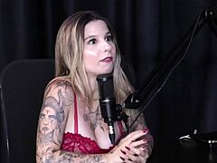 Angelica Morango Explores Body in Sheer Red Lingerie Casting