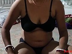 Desi stepmom seduces young stepson for outdoor hardcore chudai orgasm