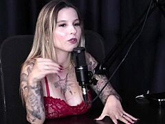 Angelica Morango Explores Body in Sheer Red Lingerie Casting