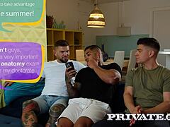 agatha shay's first anal creampie explodes in wild private gangbang orgy