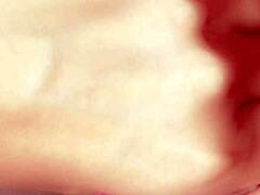 Japanese babe deepthroats cum in close-up blowjob