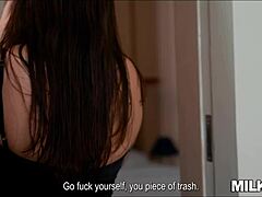 lover begs leave wife for anal creampie orgasm