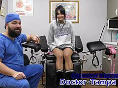 Dr Tampa's BDSM backstage: choking Zombae with deepthroat, creampie slave toys