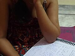 india's big ass college teacher fucks student hard