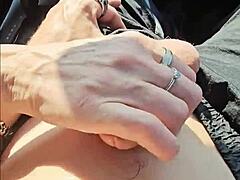 Driftwood and Barefoot Kontessa's homemade beach handjob cumshot adventure