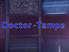 Dr Tampa's BDSM backstage: choking Zombae with deepthroat, creampie slave toys
