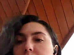 latina babe strolls panty-free through crowded supermarket publicly