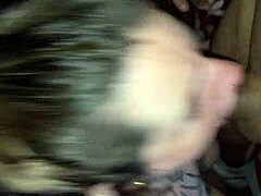 Hot black girl sucks then takes full cum load