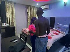 old man summons petite black prostitute to hotel for rough pounding