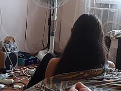 Stepsister Fans Herself While I Jerk Big Clit To Orgasm Secretly